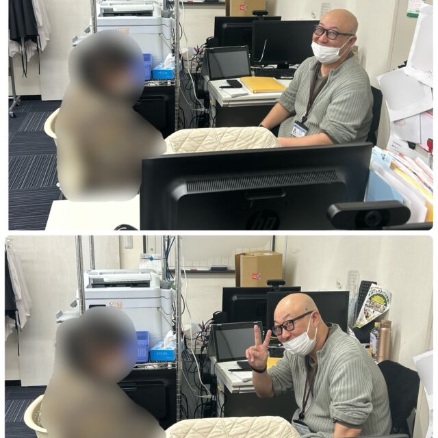 ・
こんにちは、ジョブタス千城台東事業所です☔

✨～～部長のお悩み相談室～～✨
初のゲストは利用者Tさん「部長に相談したい事があります！」と勇気を出して声をかけてくれました！😊

話した後はスッキリした様子で、「相談してよかった」と言ってくれました～～泣　話してくれてありがとうございます😭😭　またいつでも相談して下さいね～！！
いつでも受け付けておりますーー！！

今日も平和なジョブタスでした🍀

＃エフリング　＃ジョブタス　＃千城台　＃就労B　＃お悩み相談受付中