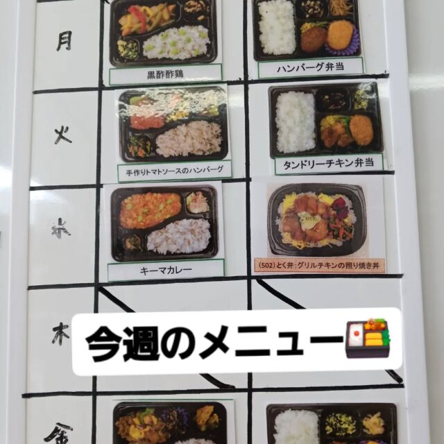 今週のメニュー🍱
今週のお弁当も狙われてる！
クマさん、ナイスアドバイス👍
#エフリング