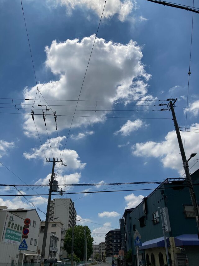 今日も空がきれい

#青雲
#平野区
#就労b
#青空
#きれい
#可愛い