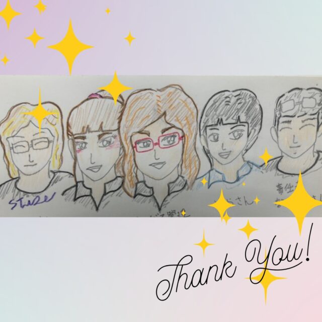 こんにちは、ジョブタス東仙台です！

利用者さんからスタッフの似顔絵プレゼントが🎁✨

写真等も見ず頭の中にあるイメージで
書いたんだとか！皆結構似てます！😂👍

----✂-----------------------------------------

🏠ジョブタス東仙台　★東仙台駅すぐそば！
〒983-0833　仙台市宮城野区東仙台1丁目7-1
☎022-355-6325
【営業時間：9：00～17：00／月～金曜日】

#ジョブタス東仙台 #就労支援B型 #福祉 #障害福祉 #無料送迎 #昼食無料提供 #仙台 #ハンドメイド #製作 #軽作業 #古着 #古本 #昼食無料 #送迎無料 #利用者様募集中 #見学体験受付中 #エフリング