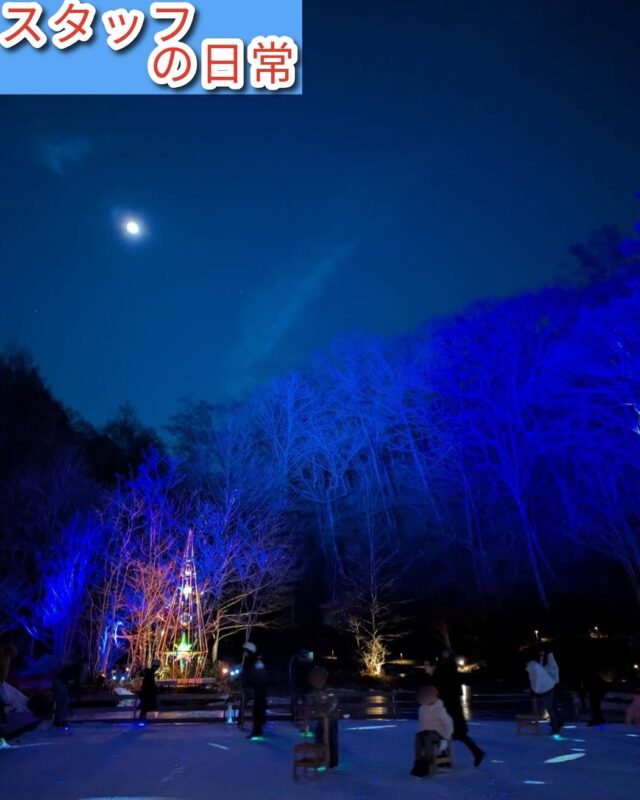 こんにちは、ジョブタス豊四季です☺️
今日は「スタッフの日常」、今回は Sさん のご紹介です♪

Sさんは、軽井沢にある ケラ池スケートリンク に行ってきたそうです⛸️
ケラ池は冬の時期になると池が凍結し、その上を滑ることができる 天然のスケートリンク とのこと！

夜にはイルミネーションも点灯し、まるでディズニー映画の世界に入り込んだような、とても幻想的な雰囲気ですね✨
寒い冬ならではの、素敵な体験ですね❄️