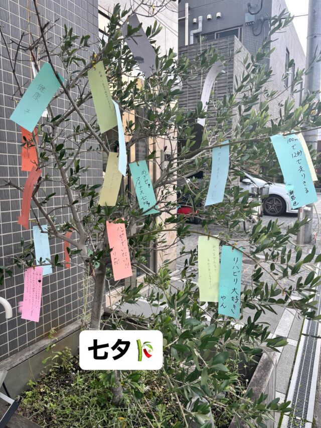 .
こんにちは♪
ジョブタス駒川事業所です🤗
.
.
．
7月7日は七夕🎋

利用者さまと職員で短冊を書きました
．
それぞれお願いごと、よりも感想だったり、
目標だったり。

読んでてほんっとにおもしろい&笑顔になれるほっこりな短冊でした😂✨

今年は晴れたので、織姫と彦星は会えたはず✨
みんなの祈りが叶いますように💫

今ならまだ飾っています♡🎋笑
【お問い合せ先】
☎️06-6625-8438
📩komagawa@jobtas-kansai.net

インスタのDMでも大丈夫です👌

#就労支援ｂ型事業所 
#エフリング 
#ジョブタス駒川事業所 
#障害者自立支援 
#障害福祉サービス