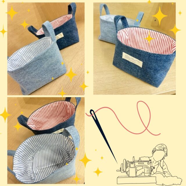 ジョブタス東仙台です！

利用者さん作の素敵な作品紹介させてください！✨

古着を利用して作成した小物入れになります👏
色違いのデニムと裏地が最高に合ってます！
なんと見た目に反して大容量の収納力👀💥
残念ながらこちらは試作品のため11月の販売会には
出品しませんが、現在販売会用にも作成中です！

1日1作品は完成させる利用者さん😊👏
今後も素敵なミシン作品お待ちしております！💕

----✂-----------------------------------------

🏠ジョブタス東仙台　★東仙台駅すぐそば！
〒983-0833　仙台市宮城野区東仙台1丁目7-1
☎：022-355-6325
✉：jobtas.higashisendai@gmail.com
【営業時間：9：00～17：00／月～金曜日】

#ジョブタス東仙台 #就労支援B型 #福祉 #障害福祉 #無料送迎 #昼食無料提供 #仙台 #ハンドメイド #製作 #軽作業 #古着 #古本 #昼食無料 #送迎無料 #利用者様募集中 #見学体験受付中 #エフリング